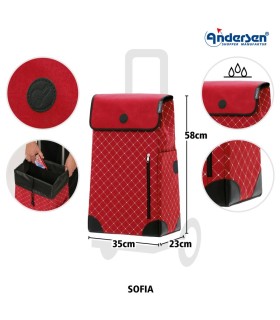sac andersen shopper sofia pour poussette de marché