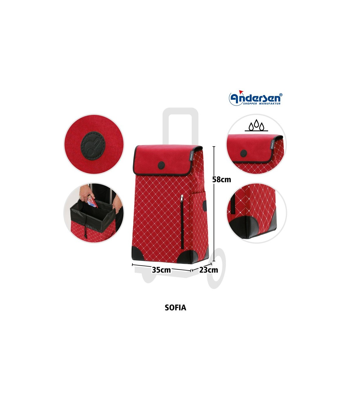 Chariot 6 Roues Scala Shopper Sofia Andersen