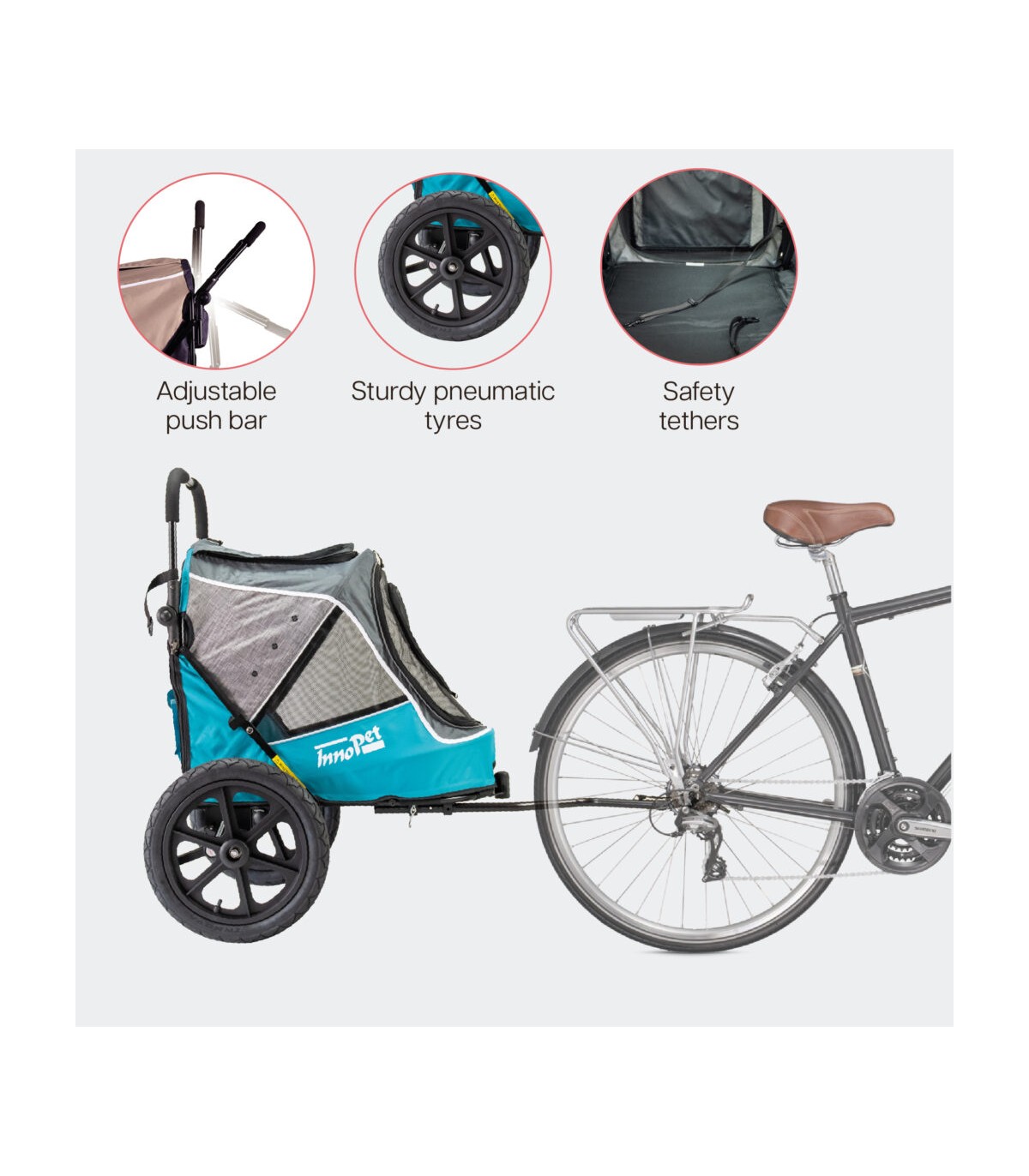 Poussette Chien Innopet Ocean Blue Sporty Evolution