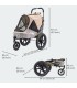 Poussette Chien Innopet Sporty Evolution Latte