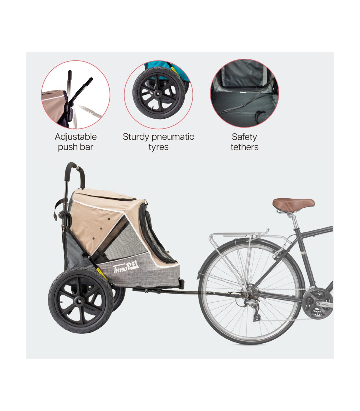 Poussette Chien Innopet Sporty Evolution Latte
