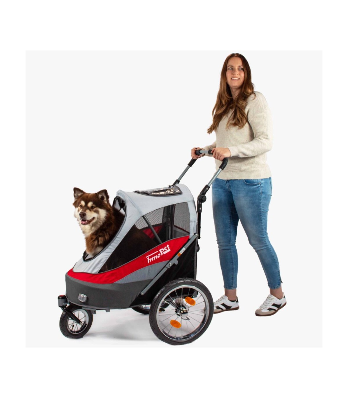 Poussette chien Innopet Deluxe Sport Rouge