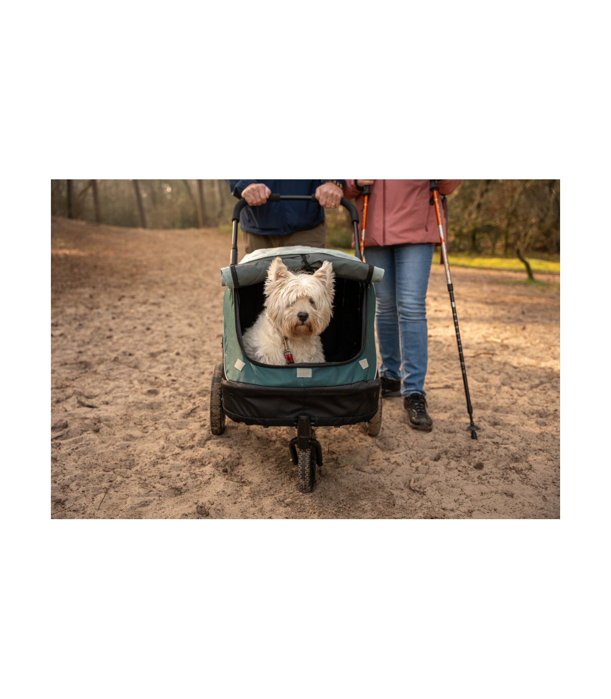 Poussette Chien 3 roues InnoPet Noah Pebble & Stone