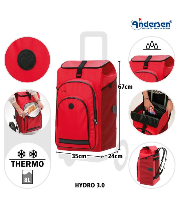 sac isotherme hydro pour chariot andersen