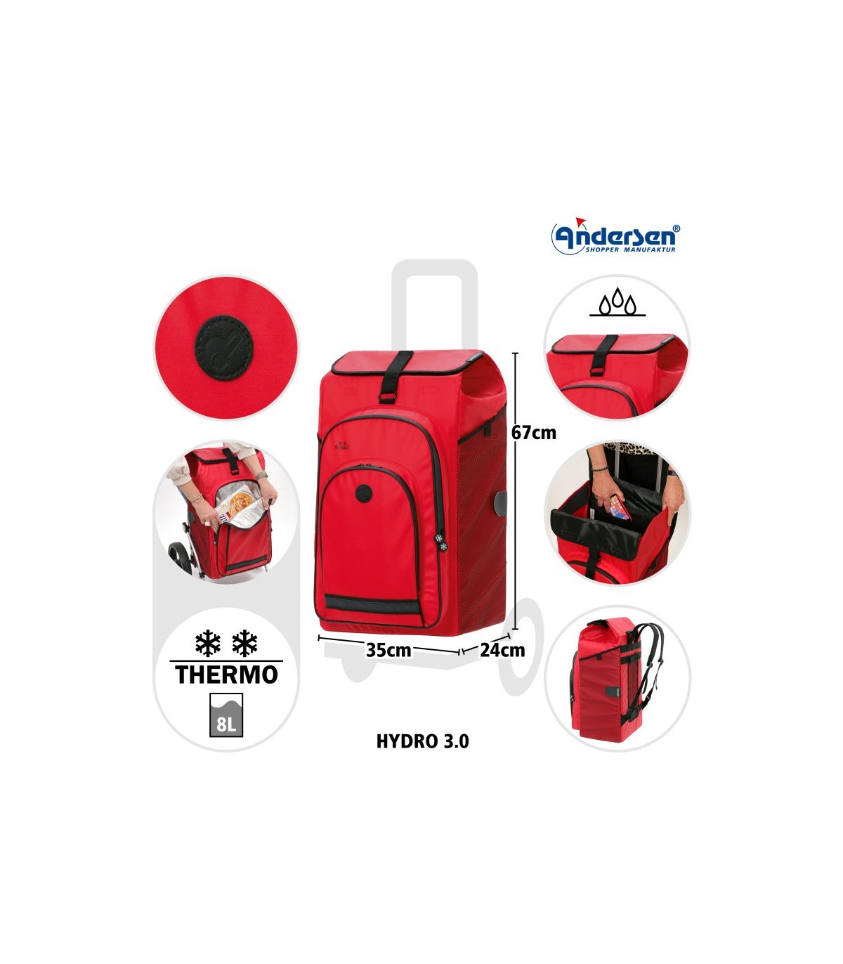 sac isotherme hydro pour chariot andersen