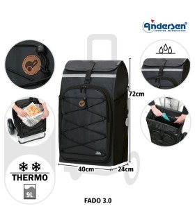 dimensions sac fado noir