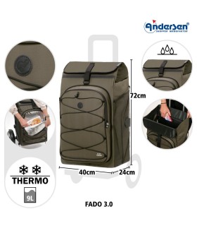 dimensions sac fado vert olive