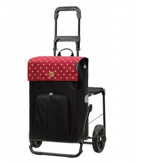 Chariot Siège Malit Komfort Shopper Andersen, poussette marche 2 roues et poche isotherme