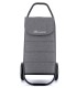 Chariot de course Rolser COM Tweed Polar Black Tube, poussette marché avec 2 Grandes Roues