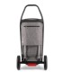 Chariot de course Rolser COM Tweed Polar Black Tube, poussette marché avec 2 Grandes Roues
