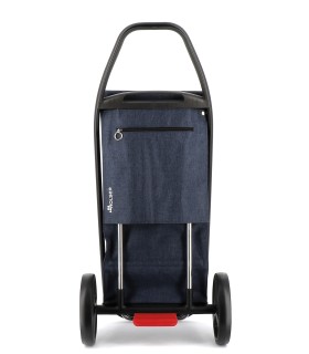 Chariot de course Rolser COM Tweed Black Tube, poussette marché avec 2 Grandes Roues