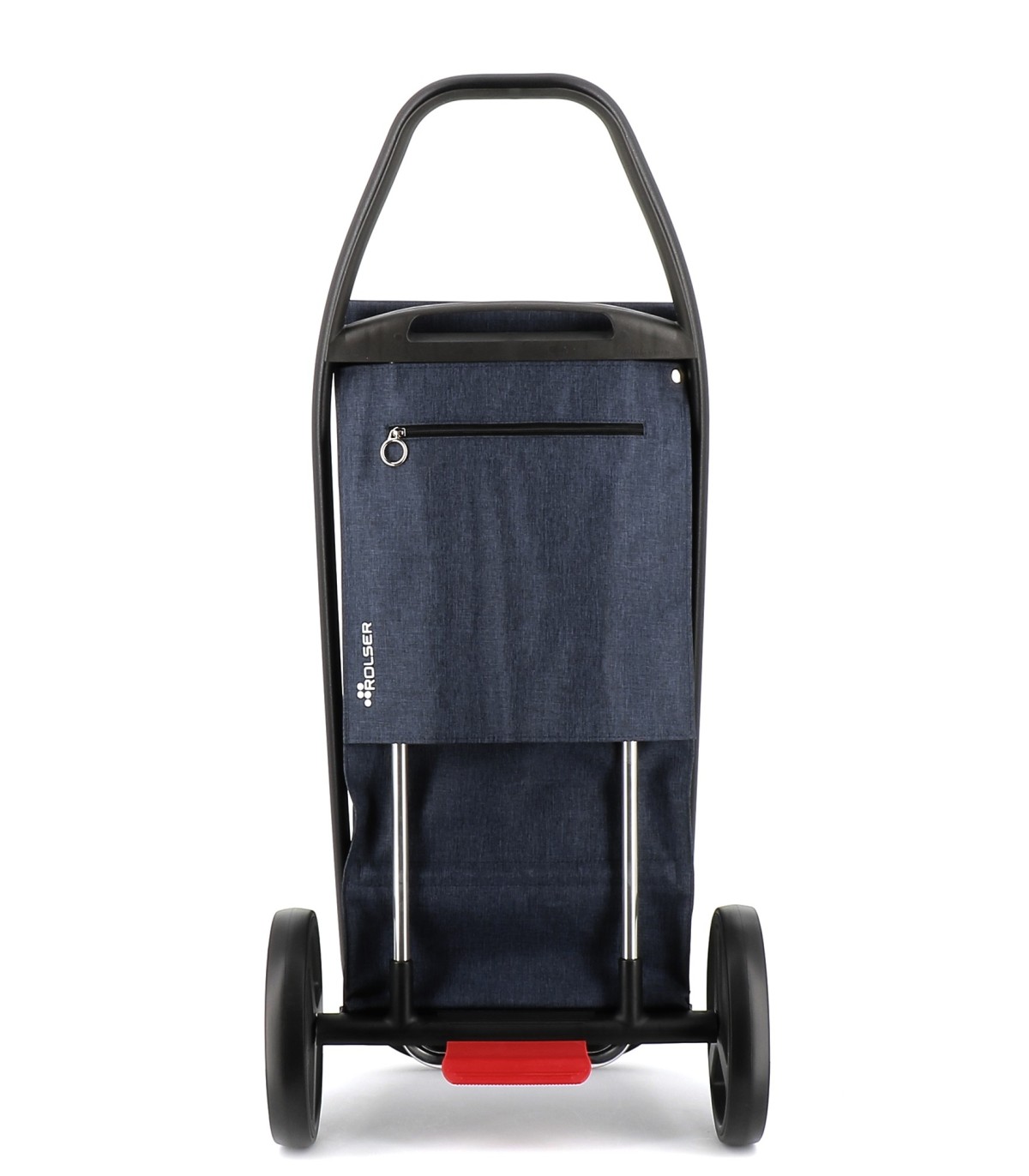 Chariot de course Rolser COM Tweed Black Tube, poussette marché avec 2 Grandes Roues
