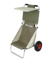 ECKLAROOF - Chariot de plage Rolly olive - chariot siège eckla loisirs