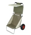 Chariot de Plage Rolly Beach Vert Olive Eckla Roof